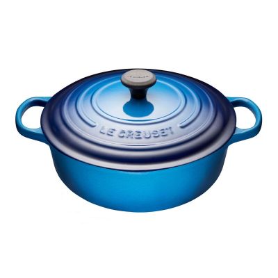Cocotte ronde peu profonde 6,2 L - Bleuet