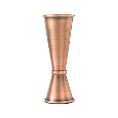 Mesure à boisson en acier inoxydable 1 oz et 2 oz - Cuivre antique