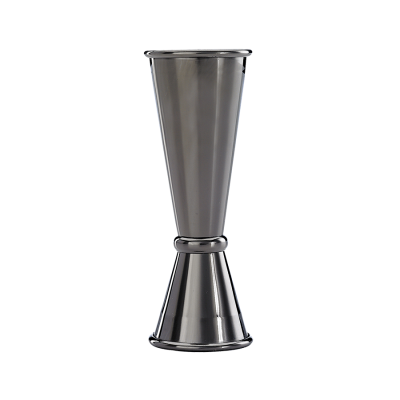 Mesure à boisson en acier inoxydable 1 oz et 2 oz - Noir