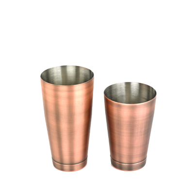 Ensemble de deux verres à mélanger en acier inoxydable - Cuivre antique