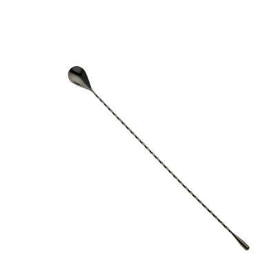 Cuillère de bar en acier inoxydable 15,75" - Noir