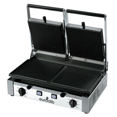 Grille-panini à nervures double série PD - 3000 W