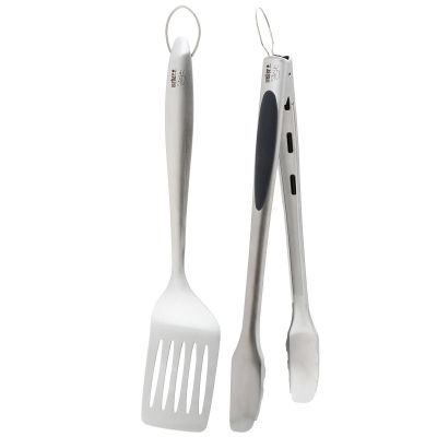 Ensemble pinces et spatule à tourner en acier inoxydable