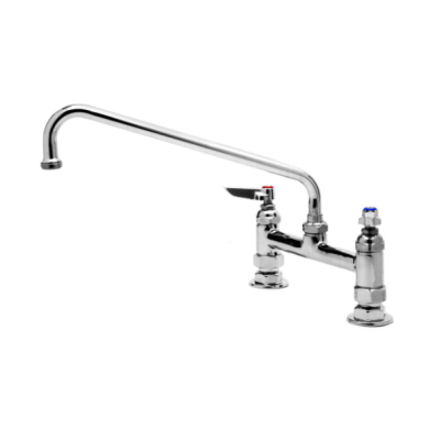 Robinet double de comptoir T&S Brass 12"