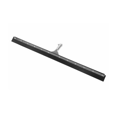 Raclette à plancher en caoutchouc noir - 24'' / Noir argent