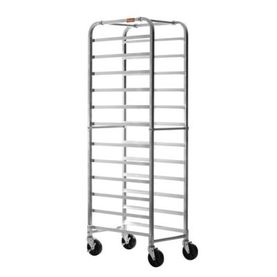 Chariot à angles en aluminium 20" - 12 tablettes