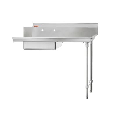 Table à vaisselle souillée 30" x 36" à droite du lave-vaisselle