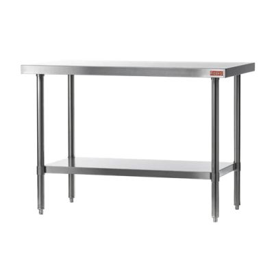 Table de travail en acier inoxydable avec tablette 36" x 24"