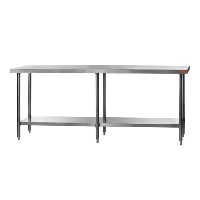 Table de travail 84" x 24" avec tablette Inox