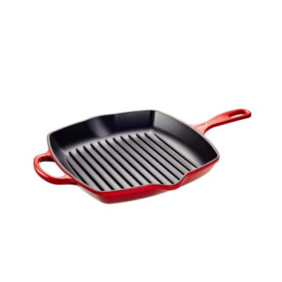 Poêle-gril carrée 26 cm - Cerise