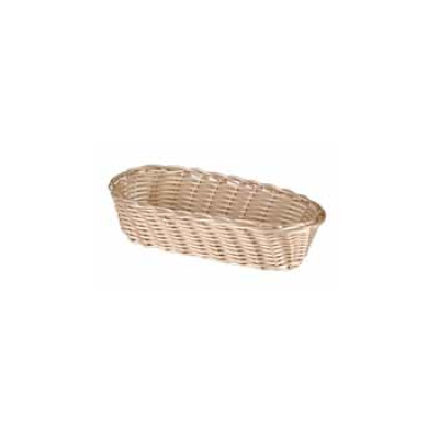 Panier en imitation rotin ovale 9" x 3,5" - Naturel