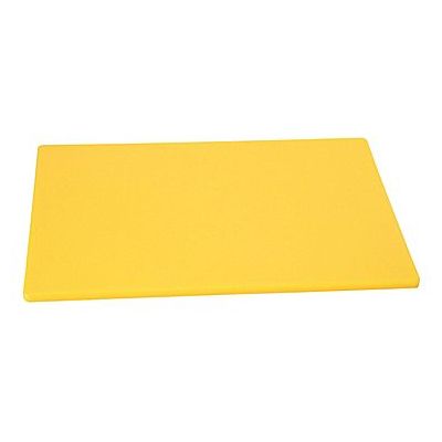 Planche à découper en polyéthylène 18" x 12" - Jaune