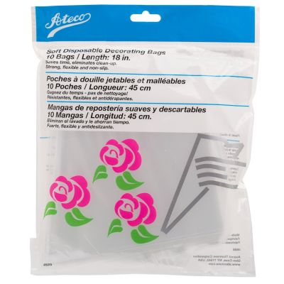 Poches à pâtisserie en plastique jetables 18" - 10 poches