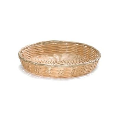 Panier en polypropylène rond 10" x 1,5" - Naturel