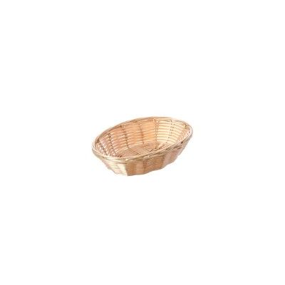 Panier en polypropylène ovale 7" x 5" - Naturel 