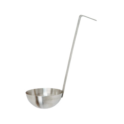 Louche en acier inoxydable à manche court 2 oz