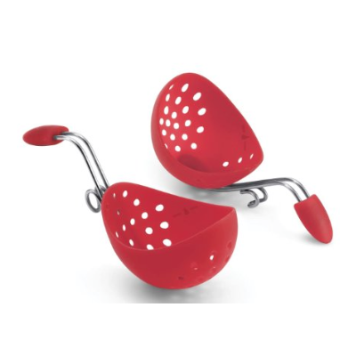 Ensemble de deux pocheuses à oeuf en silicone