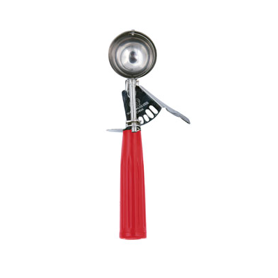 Cuillère à portion à pression 1-1/3 oz - Rouge