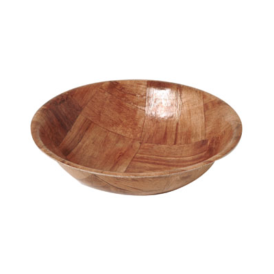 Bol de service en placage de bois 6"