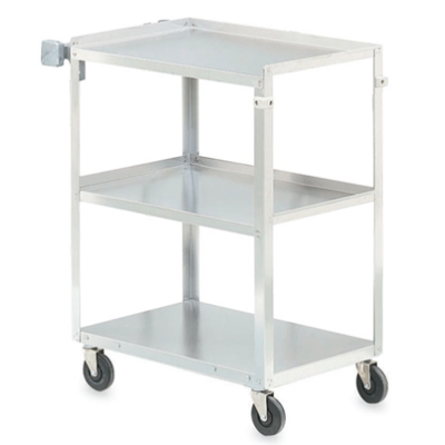 Chariot utilitaire en acier inoxydable 30,9" x 17,75"