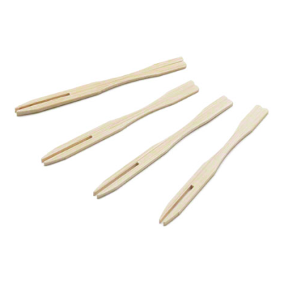 Fourchettes-pics en bambou 3,5"