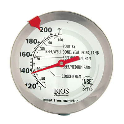Thermomètre à viande et à volaille à cadran (120°F à 212°F)