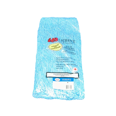 Tête de vadrouille bleue