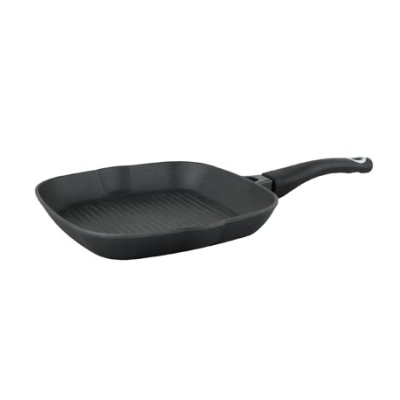 Poêle antiadhésive en fonte à nervures QuanTanium Prestige 11"