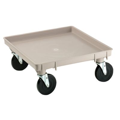 Chariot en copolymère pour paniers pleine grandeur Traex - Beige