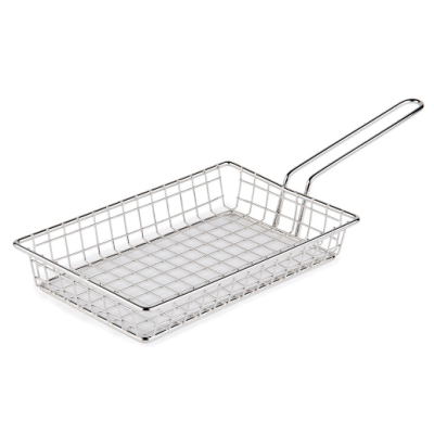 Panier en acier inoxydable rectangulaire 9,5" x 6"