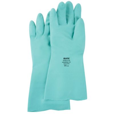 Paire de gants en nitrile StanSolv 18" - Vert