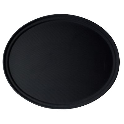 Plateau de service ovale Camtread 24" x 29" - Noir