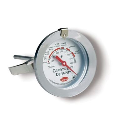 Thermomètre à bonbon et à friture à cadran (200°F à 400°F)