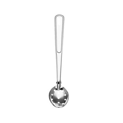 Cuillère de service perforée avec manche plat 18"