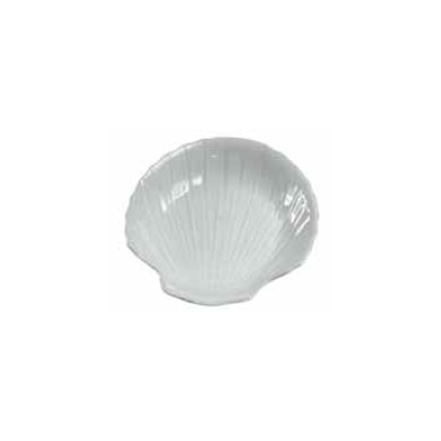 Assiette à coquille St-Jacques en céramique 6,25"