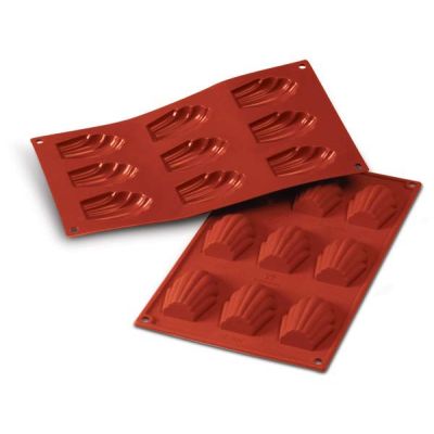 Moule en silicone à neuf cavités - Madeleine