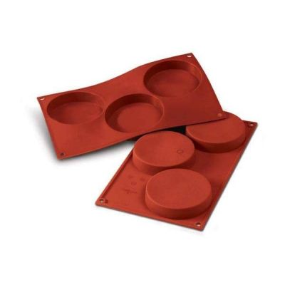 Moule en silicone à trois cavités - Disco Per Biscotti