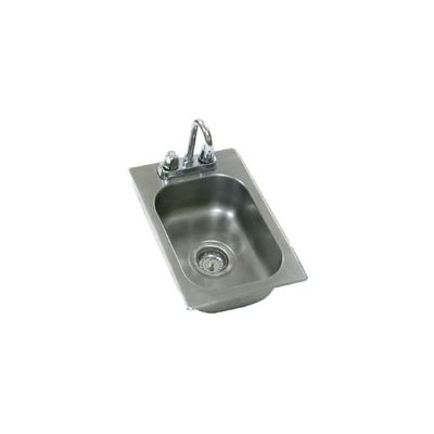 Évier simple encastrable avec robinet 10" x 14" x 9,5"