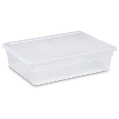 Bac de rangement rectangulaire 23" x 16,25" x 6" - Transparent