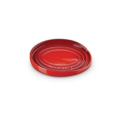 Porte-cuillère ovale 15 cm - Cerise