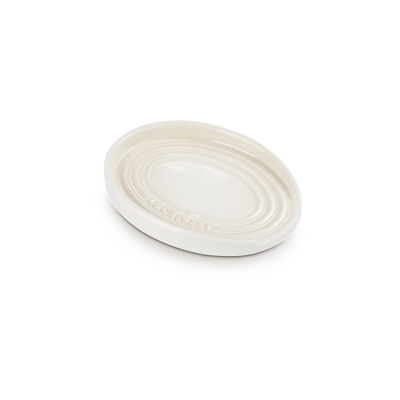 Porte-cuillère ovale 15 cm - Meringue