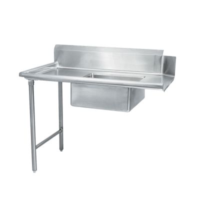 Table à vaisselle souillée en acier inoxydable à gauche du lave-vaisselle 30" x 72" 
