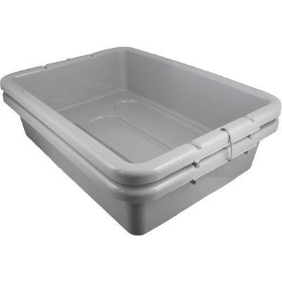 Bac tout usage 20" x 15" x 5" - Gris (2/pqt)