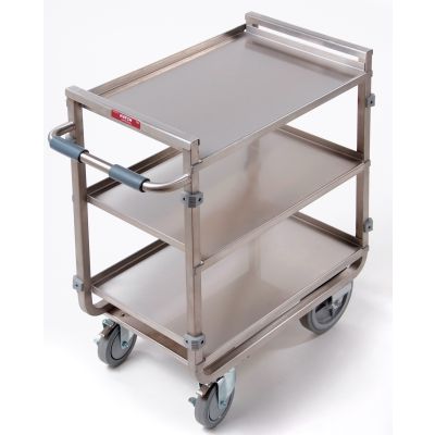 Chariot utilitaire en acier inoxydable 3 tablettes 21" x 33"