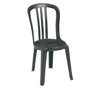 Chaise en résine Bistro Miami - Charbon