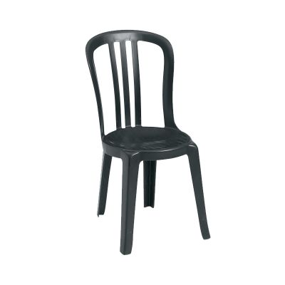 Chaise en résine Bistro Miami - Noir