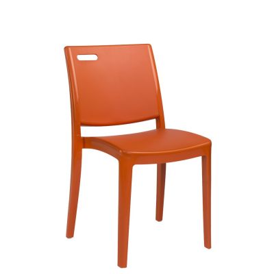 Chaise en résine Metro - Orange