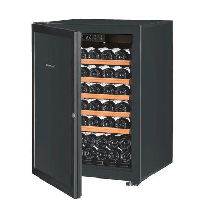 Cellier La Première 1 température, 1 porte pleine avec cadre noir - 74 bouteilles