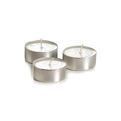 Ensemble de 100 chandelles Tealights 4 heures