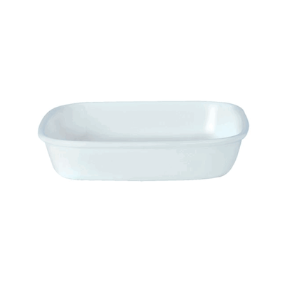 Plat de cuisson en alumine vitrifiée rectangulaire - Simplicity